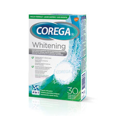 Таблетки COREGA DENTAL WHITE, 30 шт. цена и информация | Зубные щетки, пасты | 220.lv