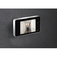Video novērošanas kamera ar durvju zvanu DOOR eGuard DG 8200 Si Sudraba cena un informācija | Datoru (WEB) kameras | 220.lv