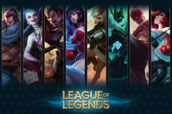 League of Legends Champions - plakāts 91,5x61 cm cena un informācija | Datorspēļu suvenīri | 220.lv