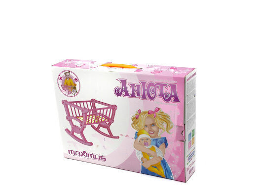 Bērnu gultiņa lellēm Anyuta 1. Art. 5205 cena un informācija | Rotaļlietas meitenēm | 220.lv