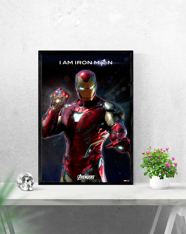 Avengers Endgame Dzelzs vīrs - plakāts 61x91,5 cm cena un informācija | Gleznas | 220.lv