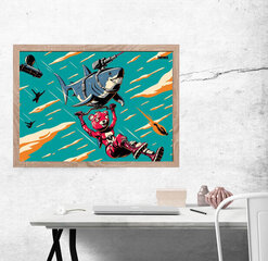 Fortnite Laser Shark - plakāts 91,5x61 cm cena un informācija | Gleznas | 220.lv