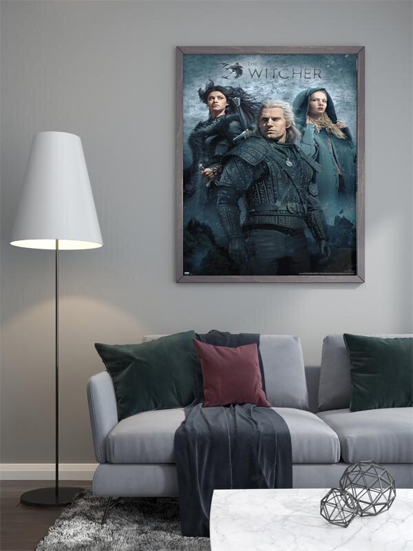 The Witcher Heroes - plakāts 61x91,5 cm cena un informācija | Datorspēļu suvenīri | 220.lv