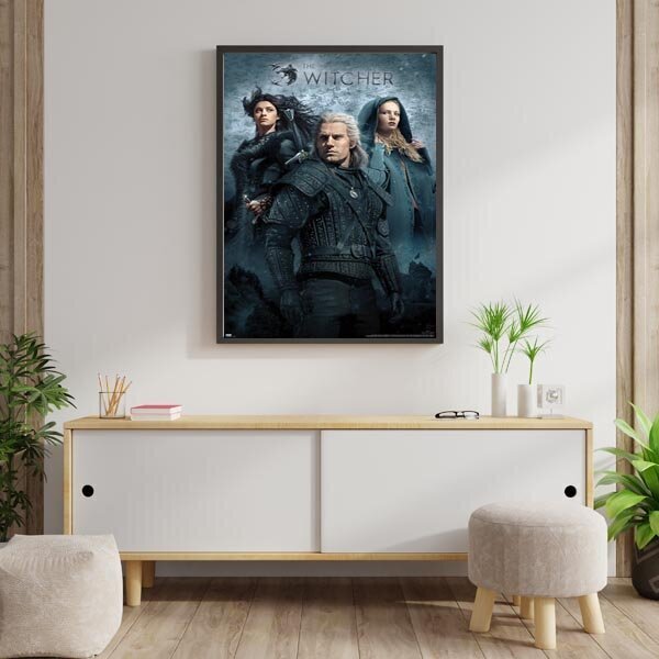 The Witcher Heroes - plakāts 61x91,5 cm cena un informācija | Datorspēļu suvenīri | 220.lv