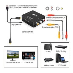 Signal Repeater HDMI 3 x RCA цена и информация | Прочие аксессуары для фотокамер | 220.lv