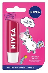 Lūpu balzams meitenēm Nivea Cherry Shine, 5,5 ml cena un informācija | Bērnu kosmētika, līdzekļi jaunajām māmiņām | 220.lv