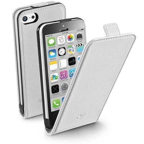 Telefona maciņš ar magnētu priekš iPhone 5C, balts цена и информация | Telefonu vāciņi, maciņi | 220.lv