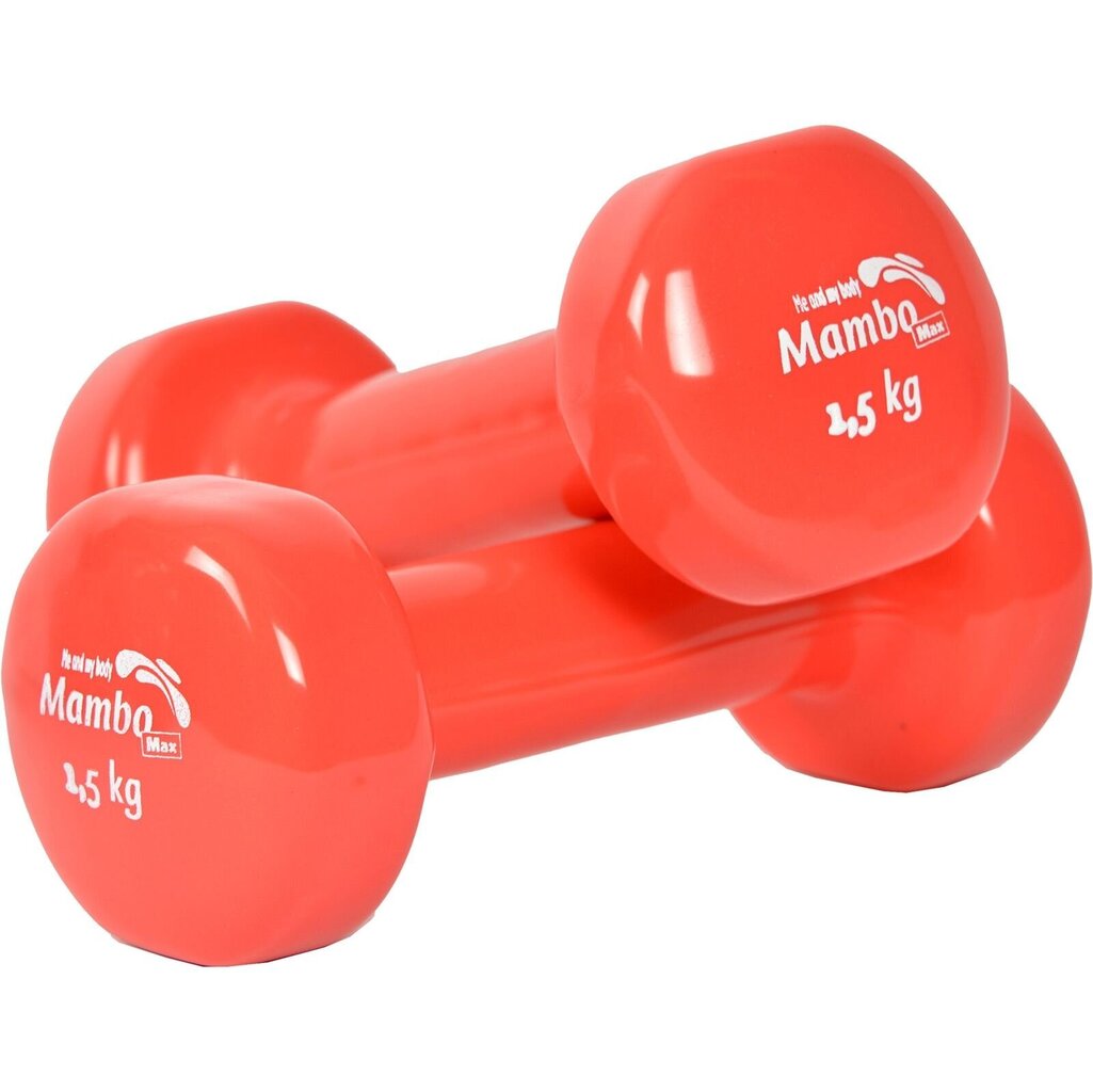 Vinila hanteles Mambo Max Dumbbell, 1,5 kg cena un informācija | Hanteles, svaru stieņi un diski | 220.lv