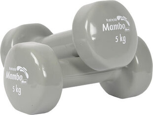 Виниловые гантели Mambo Max Dumbbell, 5 кг цена и информация | Гантели, гири, штанги | 220.lv