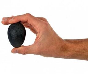 Мяч для упражнений в форме яйца Moves Squeeze Ball, черный цена и информация | Эспандеры | 220.lv