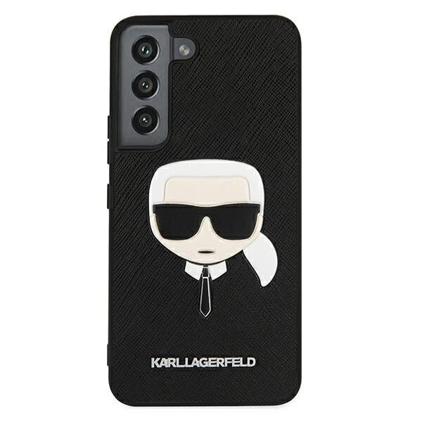 Original KARL LAGERFELD Saffiano Ikonik telefona vāciņš paredzēts Samsung Galaxy S22 Plus, melns cena un informācija | Telefonu vāciņi, maciņi | 220.lv