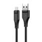 Kabelis Acefast C3-09 — USB un MicroUSB — 2,4 A, 1,2 metri, melns cena un informācija | Savienotājkabeļi | 220.lv