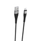 Kabelis Borofone BX32 Munificent - USB un Lightning - 5A, 1 metrs, melns cena un informācija | Savienotājkabeļi | 220.lv