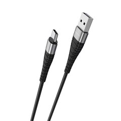 Kabelis Borofone BX32 Munificent — USB līdz C tipam — 5A, 1 metrs, melns цена и информация | Кабели для телефонов | 220.lv