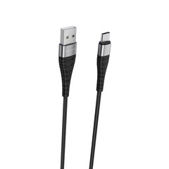 Kabelis Borofone BX32 Munificent — USB līdz C tipam — 5A, 1 metrs, melns cena un informācija | Savienotājkabeļi | 220.lv