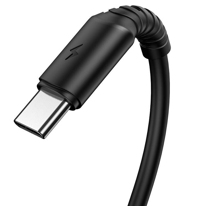 Kabelis Borofone BX47 Coolway – USB į type C – 3 A, 1 metrs, melns cena un informācija | Savienotājkabeļi | 220.lv