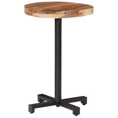 vidaXL bistro galds, apaļš, Ø50x75 cm, akācijas masīvkoks cena un informācija | Virtuves galdi, ēdamgaldi | 220.lv