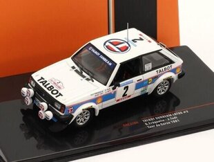 Talbot Sunbeam Lotus #2 Rallye Tour de Corse 1981 G.Frequelin/J.Todt 1:43 IXO RAC370A cena un informācija | Kolekcionējamie modeļi | 220.lv