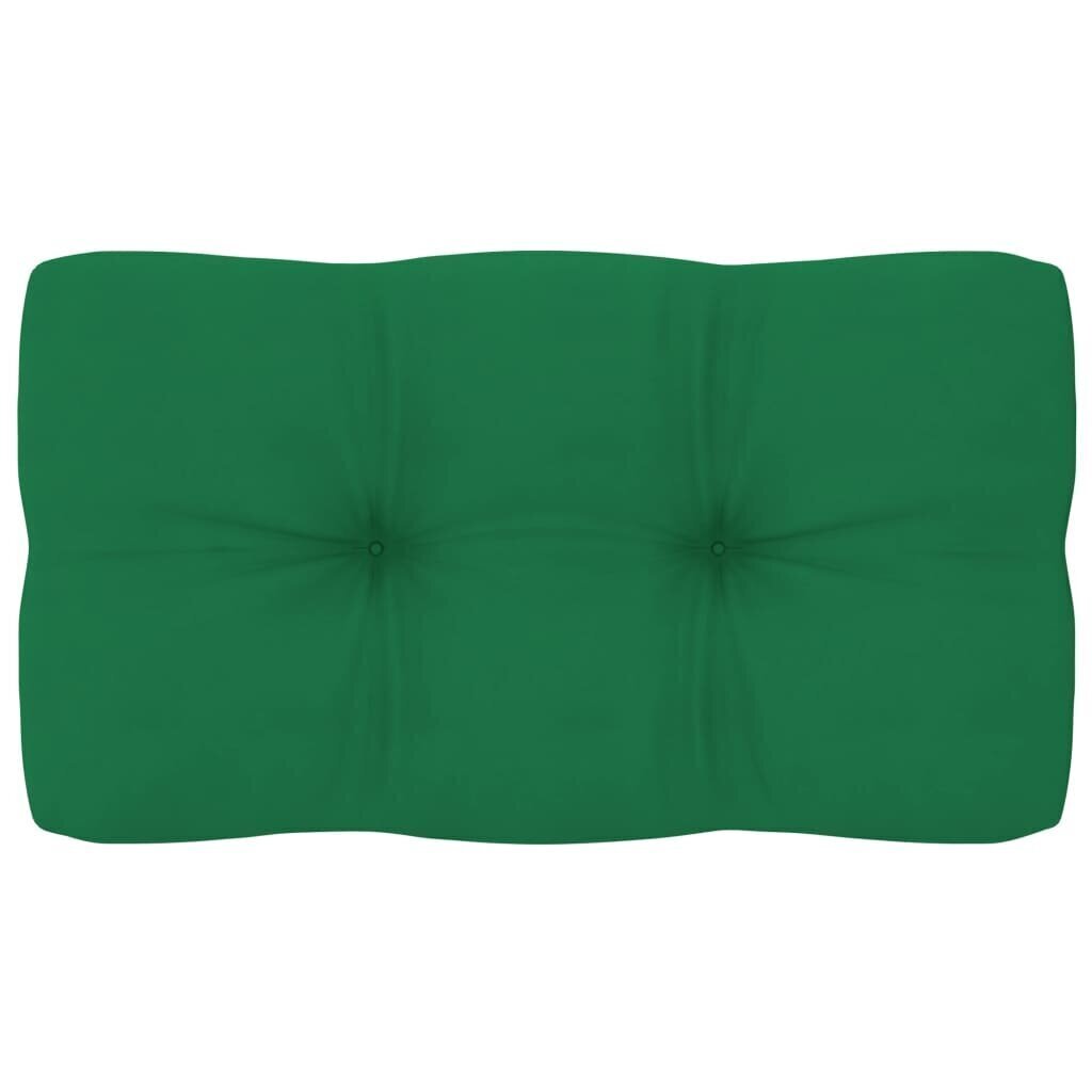 Spilveni dīvānam no paletēm, 2gab., zaļā krāsā цена и информация | Dekoratīvie spilveni un spilvendrānas | 220.lv