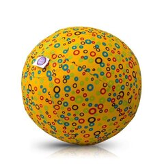 Bubabloon lateksa balons ar auduma pārvalku, Circles Yellow! цена и информация | Игрушки для малышей | 220.lv