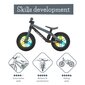 Chillafish BMXie 2 līdzsvara velosipēds no 2 līdz 5 gadiem ar gaismiņām, Anthracite! цена и информация | Balansa velosipēdi | 220.lv