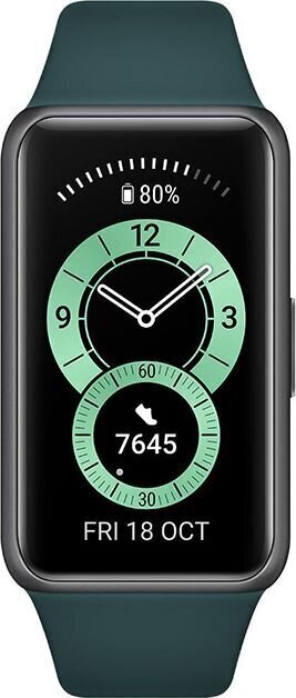 Viedais pulkstenis Huawei Band 6 Stress Tracker Fara-B16, zaļš cena un informācija | Fitnesa aproces | 220.lv