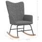 vidaXL šūpuļkrēsls, tumši pelēks audums cena un informācija | Atpūtas krēsli | 220.lv