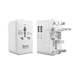 Sienas rozete ar 2 USB pieslēgvietām TM Electron cena un informācija | Lādētāji un adapteri | 220.lv