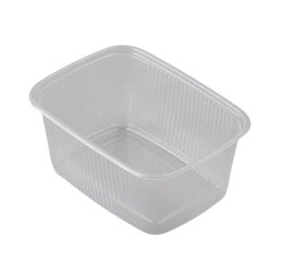 Коробка для салата без крышки PP 250мл, прозрачная, 100шт. (0,51кг)  цена и информация | Посуда для хранения еды | 220.lv