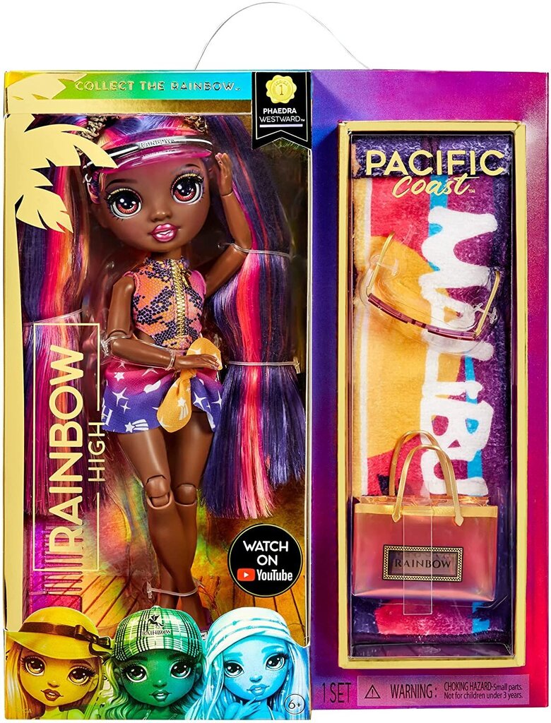 Lelle - Rainbow High! Pacific Coast Series 1 - Phaedra Westward cena un informācija | Rotaļlietas meitenēm | 220.lv