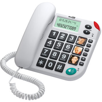 Maxcom KXT480BB, balts cena un informācija | Stacionārie telefoni | 220.lv