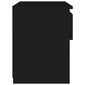vidaXL naktsskapītis, melns, 40x30x39 cm, skaidu plāksne cena un informācija | Naktsskapīši | 220.lv