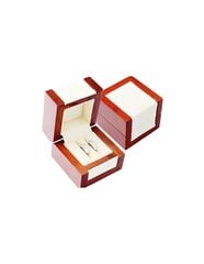 JK Box Легкая деревянная коробочка для кольца или серег DN-2/NA/A20 цена и информация | Упаковочные материалы для подарков | 220.lv