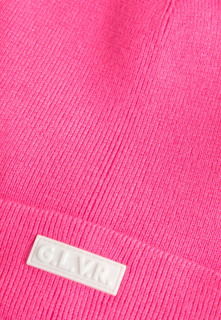 Adīta cepure ar uzrakstu meitenēm Gulliver, rozā, 54 cm cena un informācija | Cepures, cimdi, šalles meitenēm | 220.lv