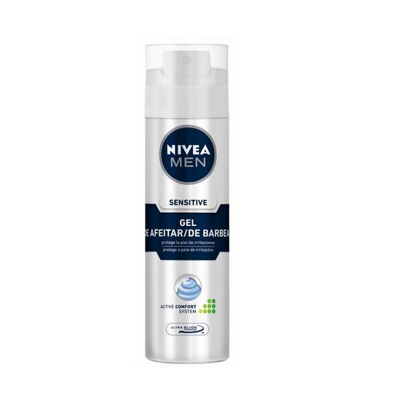 Skūšanās želeja Men Sensitive Nivea: Tilpums - 200 ml цена и информация | Skūšanās piederumi, kosmētika | 220.lv