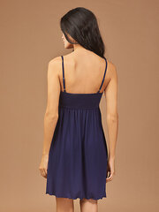 Вискозная ночная сорочка Lega NMV73, тёмно-синий цена и информация | Женские пижамы, ночнушки | 220.lv