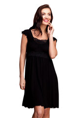 Вискозная ночная сорочка Lega NMV64, чёрный цена и информация | Женские пижамы, ночнушки | 220.lv