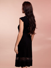 Вискозная ночная сорочка Lega NMV63, чёрный цена и информация | Женские пижамы, ночнушки | 220.lv