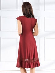 Вискозная ночная сорочка Lega NMV63, бордовый цена и информация | Женские пижамы, ночнушки | 220.lv
