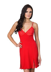 Хлопковая ночная сорочка Lega NM52, красный цена и информация | Женские пижамы, ночнушки | 220.lv