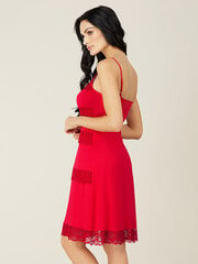 Вискозная ночная сорочка Lega NMV76, красный цена и информация | Женские пижамы, ночнушки | 220.lv