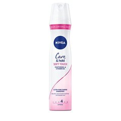 Nivea Care & Hold Soft Touch Hair Lacquer - Hair spray 250ml цена и информация | Средства для укладки волос | 220.lv
