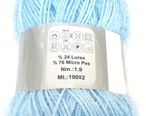 Нитки для вязания Celebi Puril Kristal цвет голубой 27M цена и информация | Принадлежности для вязания | 220.lv