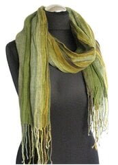Льняной шарф зеленый цена и информация | Женские шарфы, платки | 220.lv