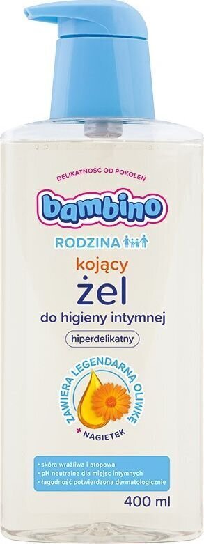 Intīms higiēnisks mazgāšanas līdzeklis ar kliņģerīšiem Bambino Rodzina, 400 ml cena un informācija | Intīmās higiēnas līdzekļi | 220.lv
