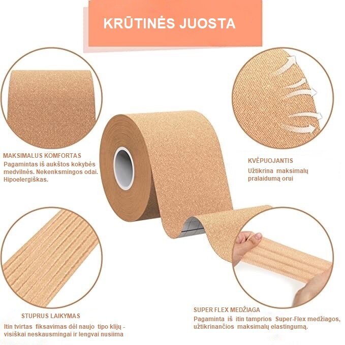 Krūtis veidojoša līmlente bez lateksa 5 cm. цена и информация | Krūšturi | 220.lv