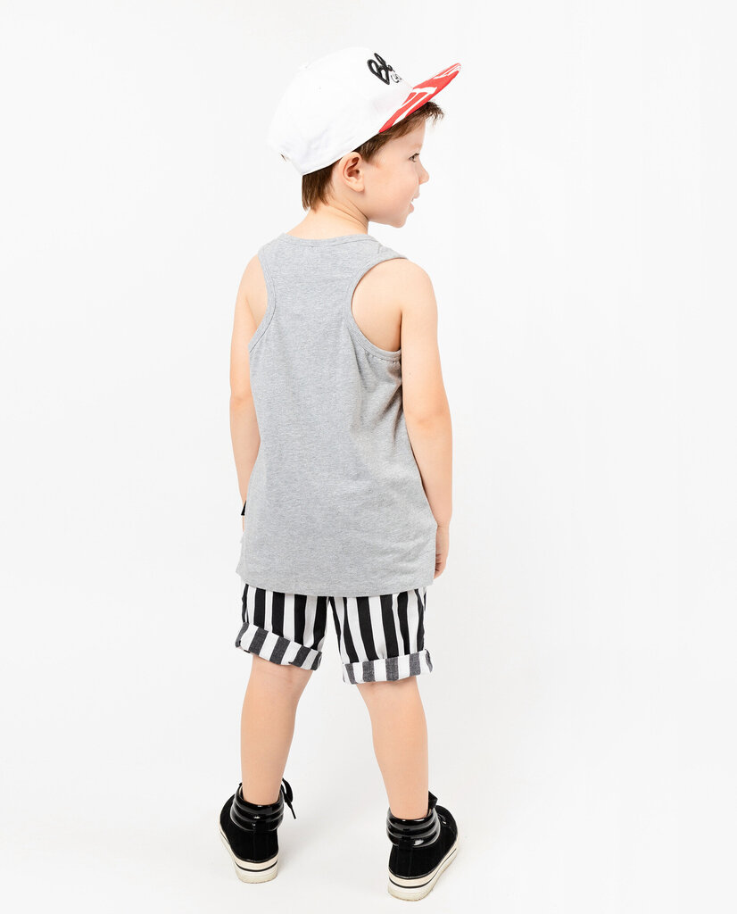 T-krekls ar apdruku zēniem Gulliver, pelēks 98 cm cena un informācija | Zēnu krekli | 220.lv