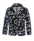 Žakete ar fonta ornamentu zēniem Gulliver, melna 98 cm cena un informācija | Zēnu jakas, džemperi, žaketes, vestes | 220.lv