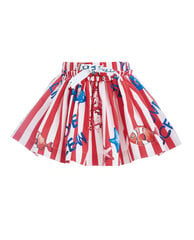 Полосатая юбка с орнаментом "Обитатели океана" для девочек Gulliver цена и информация | Юбки для девочек | 220.lv