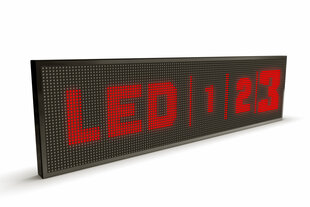 LED displejs, 96x16 cm, LED sarkans, plāns cena un informācija | Gaismas dēļi | 220.lv